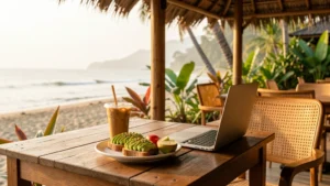 Laptop-friendly cafes in Medewi for digital nomads Avocado Resto Medewi