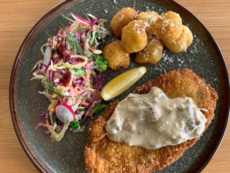 CREAMY MUSHROOM SCHNITZEL​